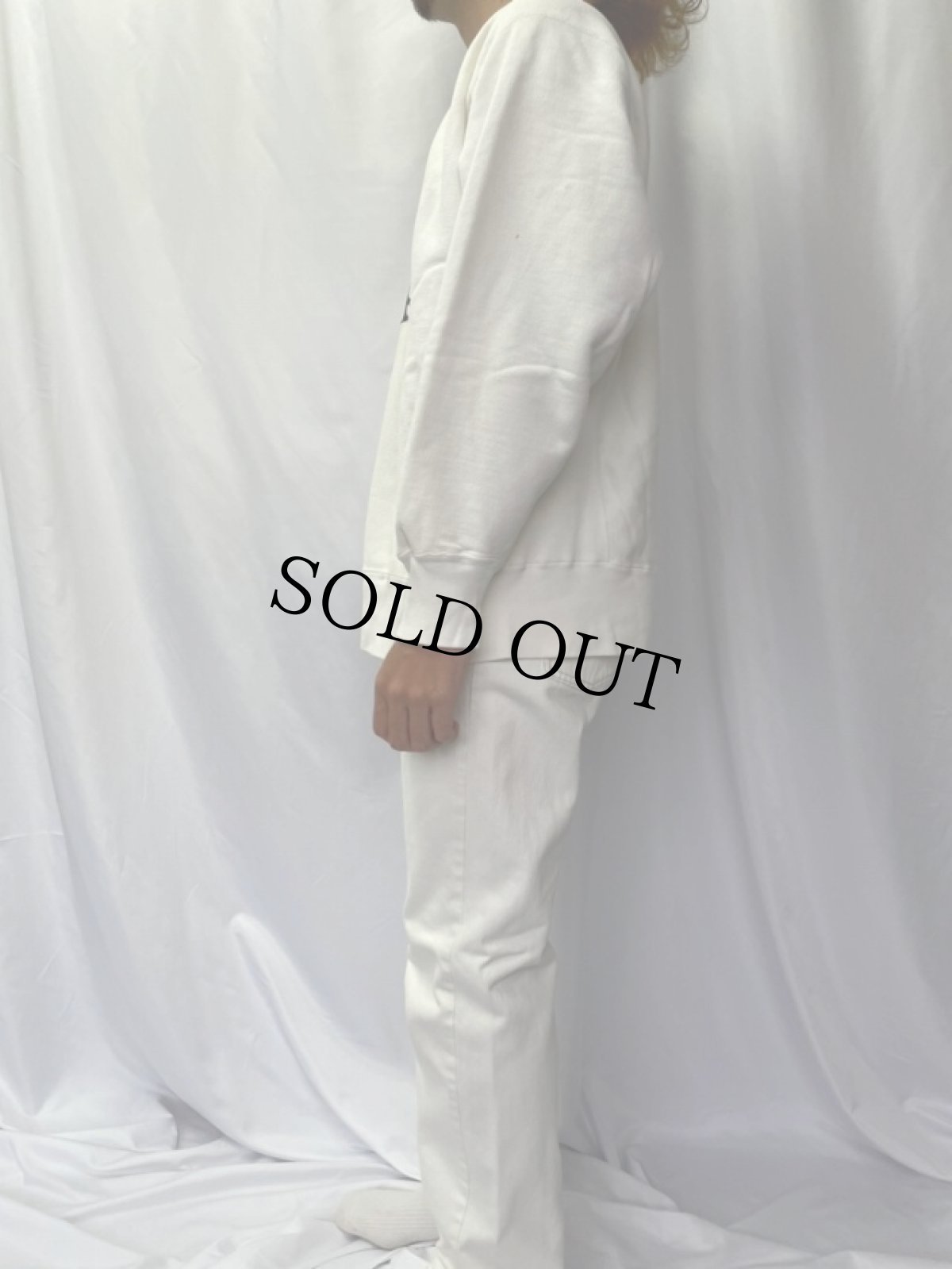 画像3: 80's Champion REVERSE WEAVE トリコタグ USA製 "IOWA" ホワイト L (3)