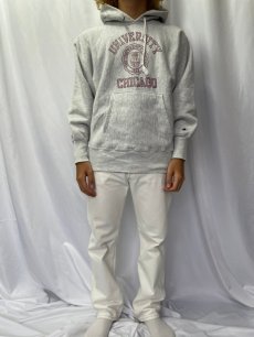 画像2: 90's Champion REVERSE WEAVE USA製 "UNIVERSITY CHICAGO" フーディ M (2)