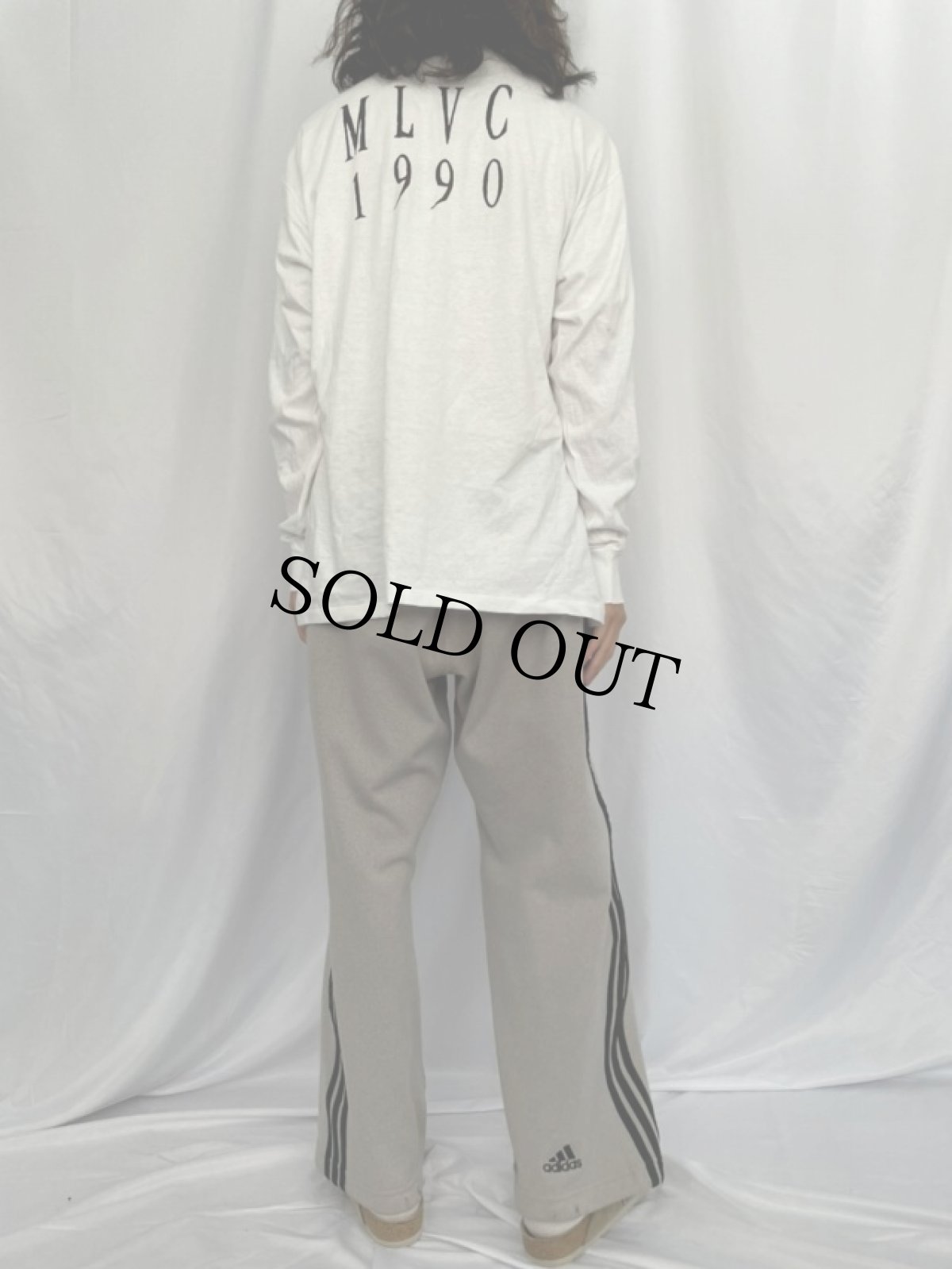 画像4: 1990 MADONNA "MLVC" USA製  モックネックロンT XL (4)