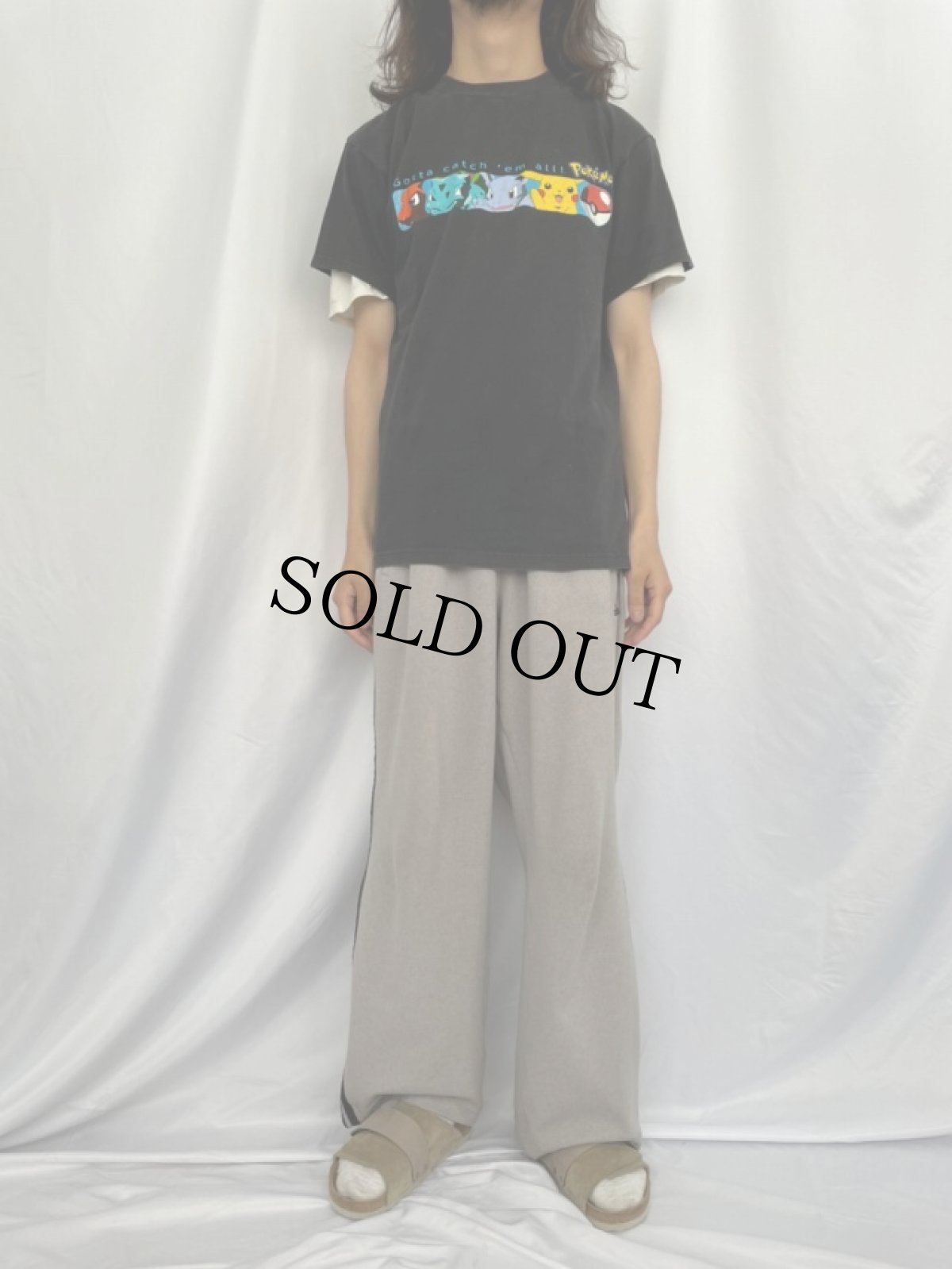 画像2: 90's〜 POKEMON "Gotta catch'em all! " キャラクターTシャツ M (2)