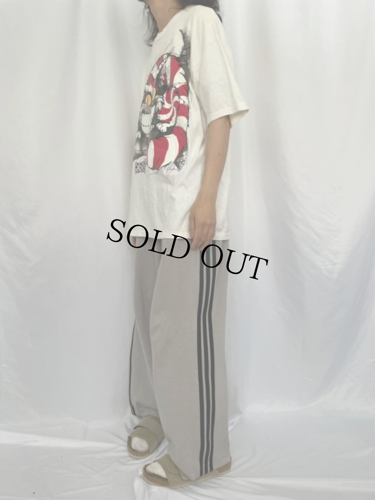 画像3: 90's Alice in Wonderland USA製 "Cheshire Cat" キャラクターイラストTシャツ XL (3)