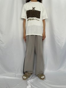 画像2: 90's LOUIS VUITTON ブート USA製 ラメプリントTシャツ XL (2)