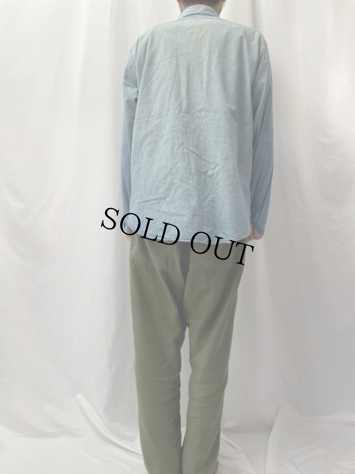 画像4: 50's〜60's BIG YANK "振らしポケット" マチ付き シャンブレーシャツ (4)