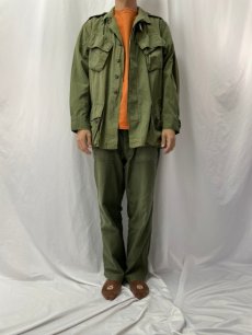 画像2: 60's U.S.ARMY ジャングルファティーグジャケット 2nd REGULAR-MEDIUM (2)