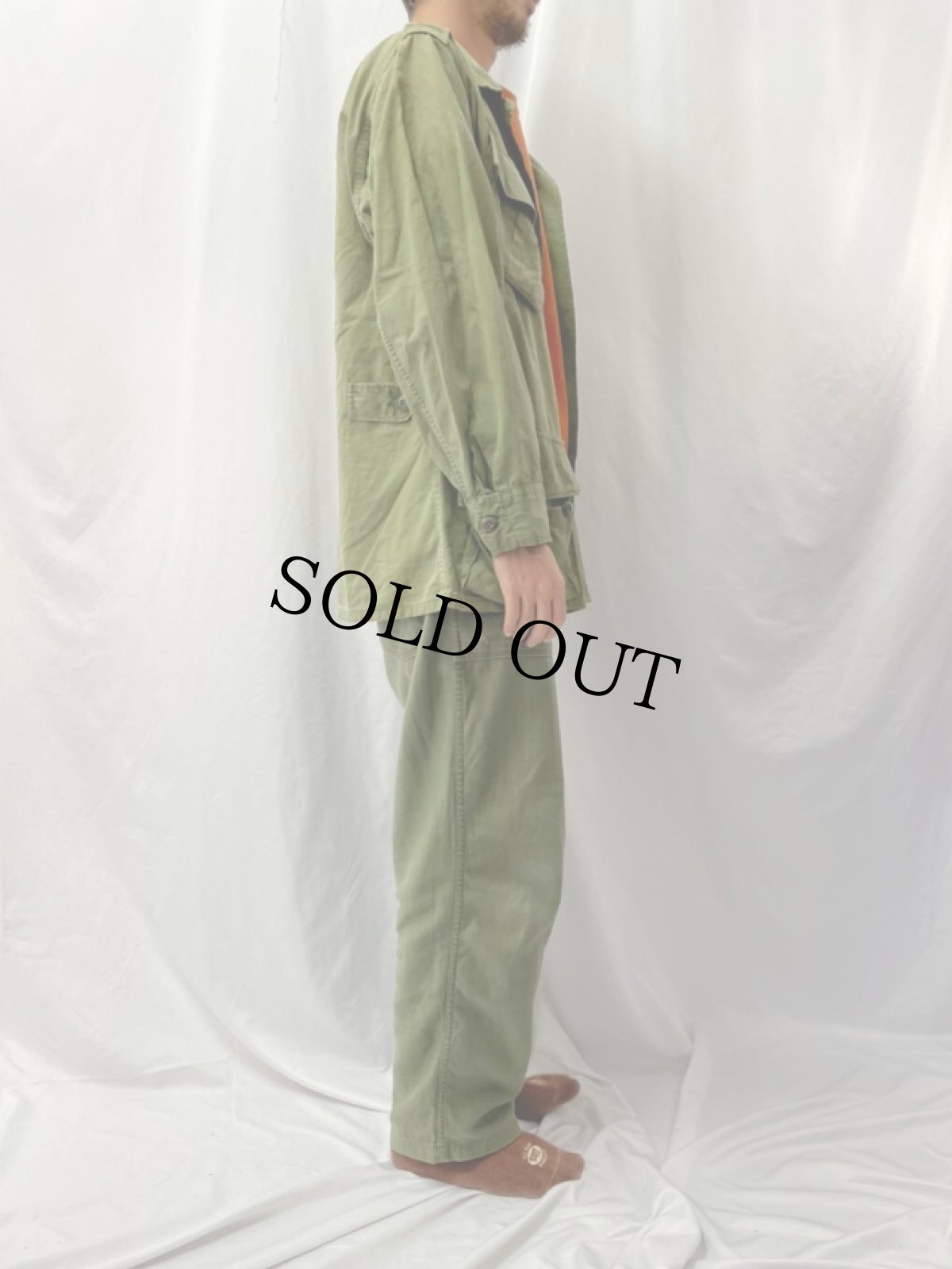 画像3: 60's U.S.ARMY ジャングルファティーグジャケット 2nd REGULAR-MEDIUM (3)