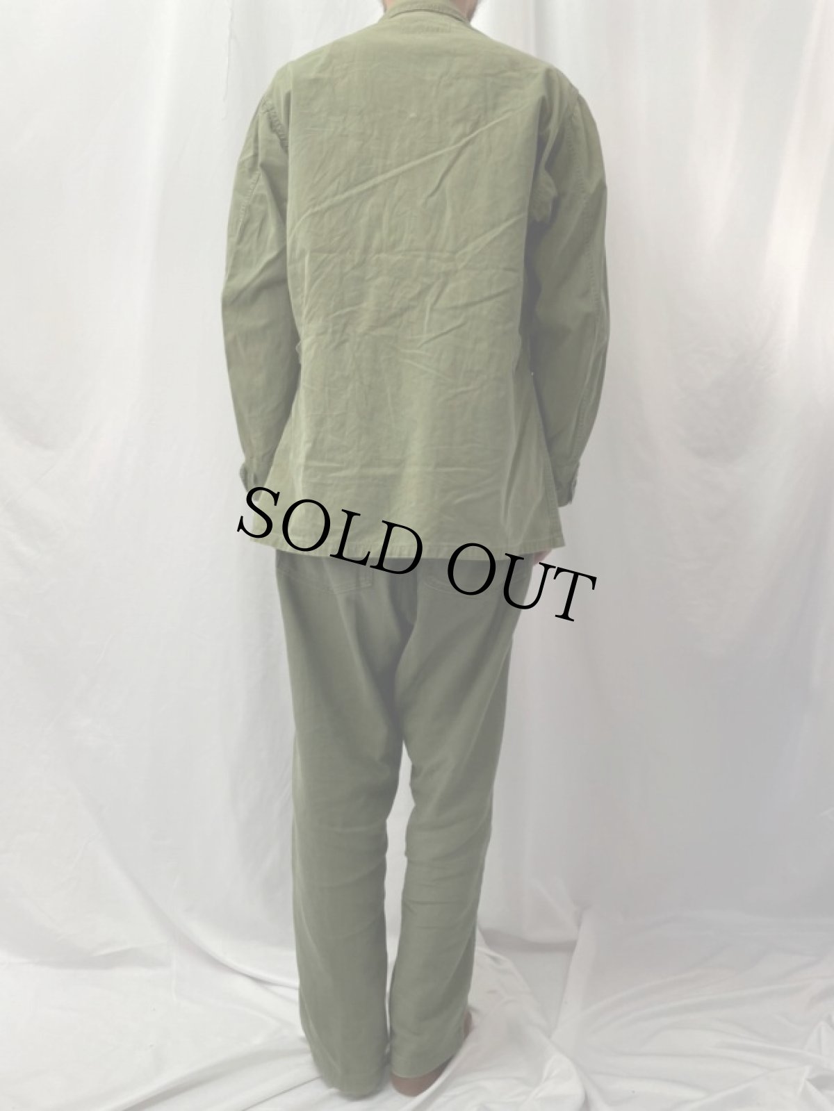 画像4: 60's U.S.ARMY ジャングルファティーグジャケット 2nd REGULAR-MEDIUM (4)