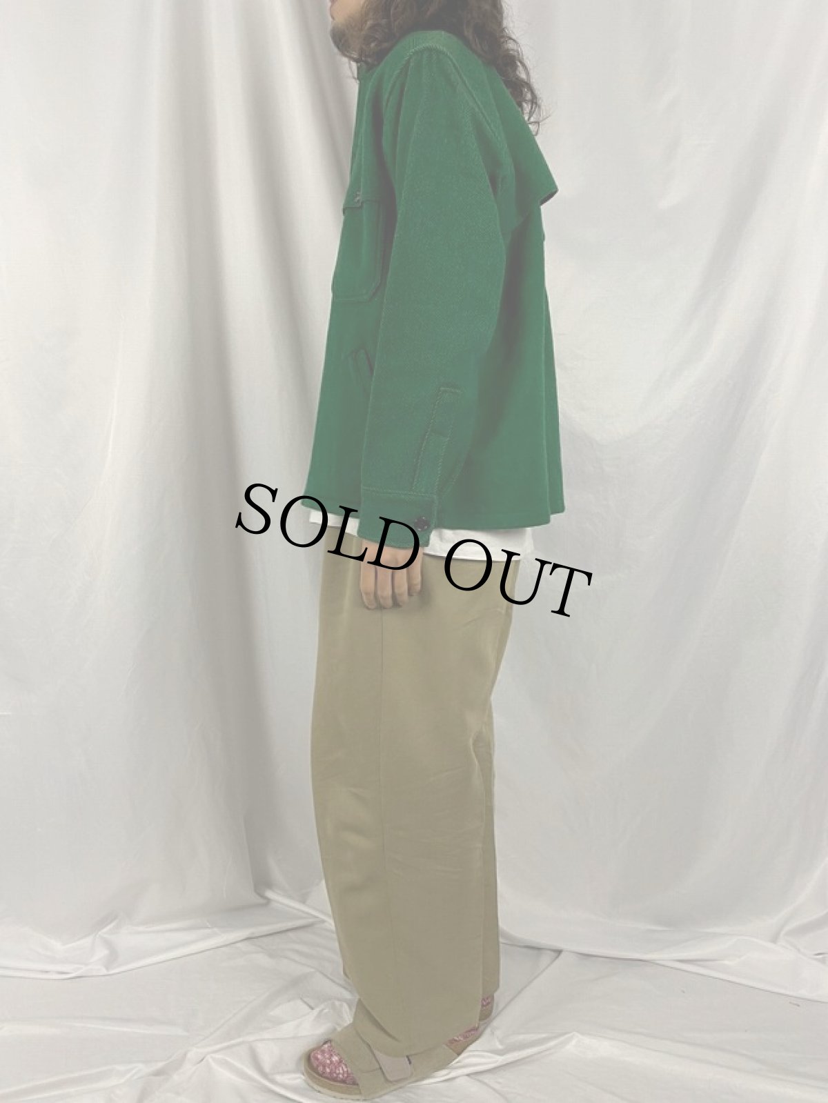 画像3: 70's ウールシャツジャケット L (3)