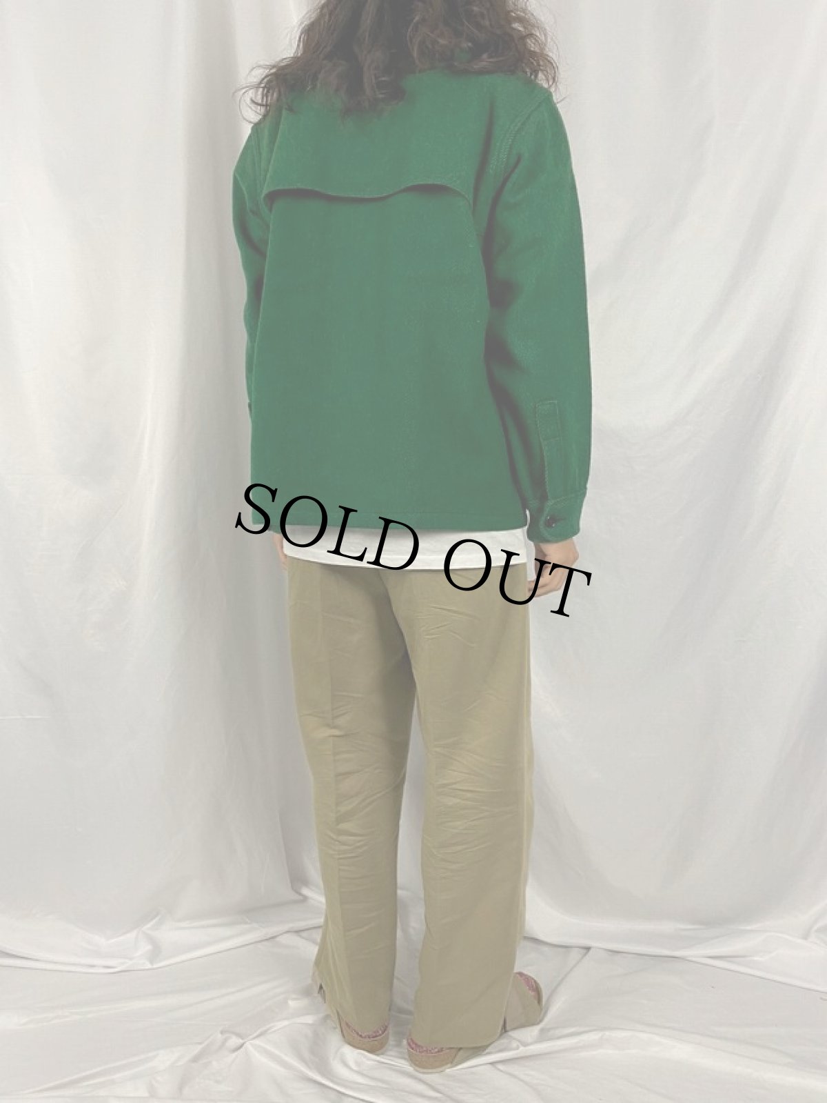 画像4: 70's ウールシャツジャケット L (4)