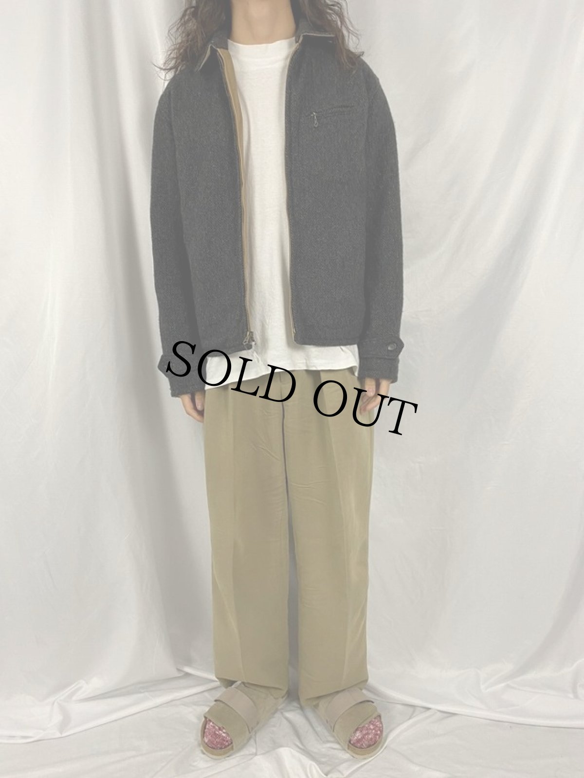 画像6: POLO Ralph Lauren リバーシブル ツイード×コットンジャケット M (6)