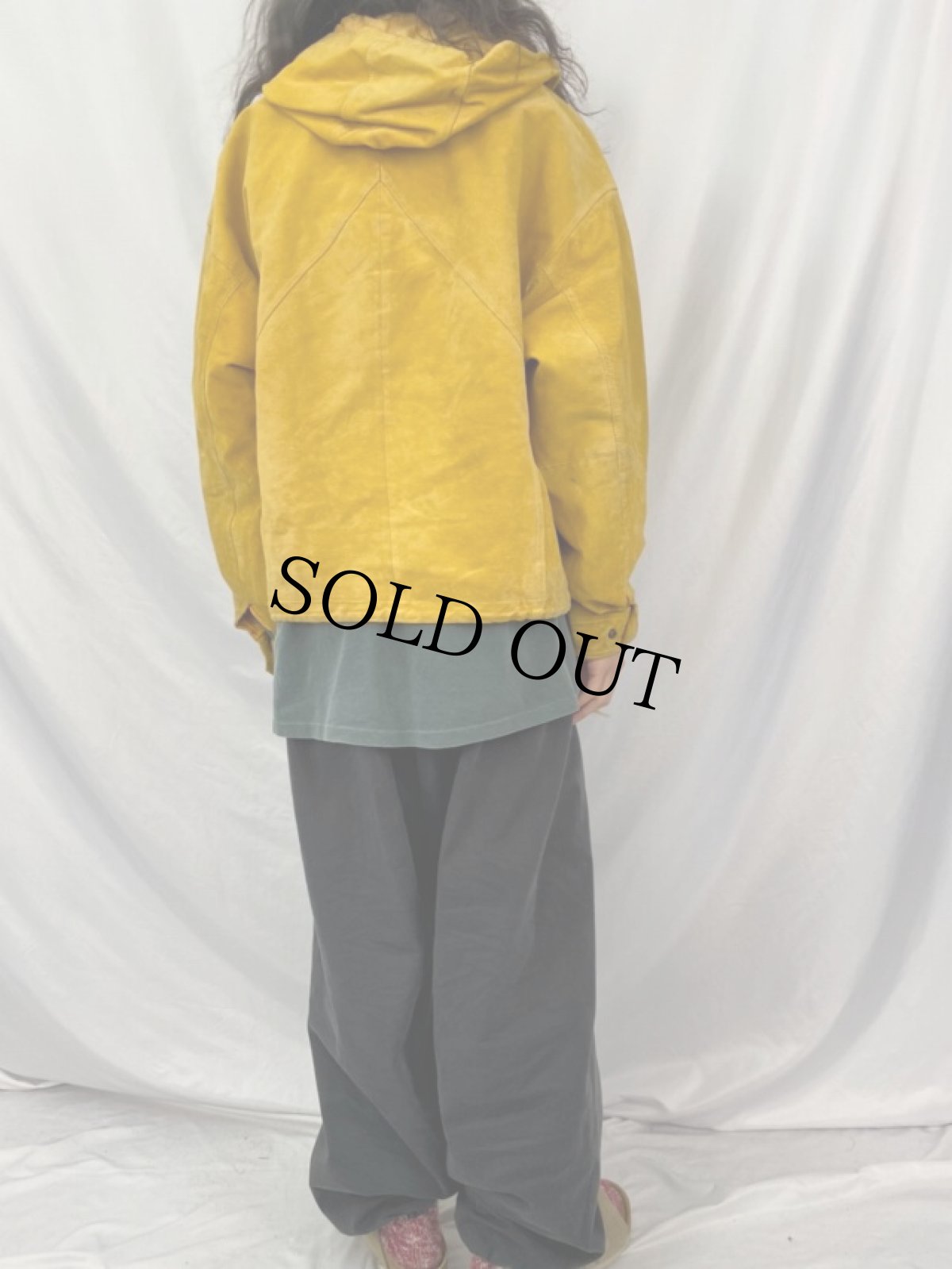 画像4: 90's ADVEBTURE BOUNDING ヌバックレザーパーカー M (4)