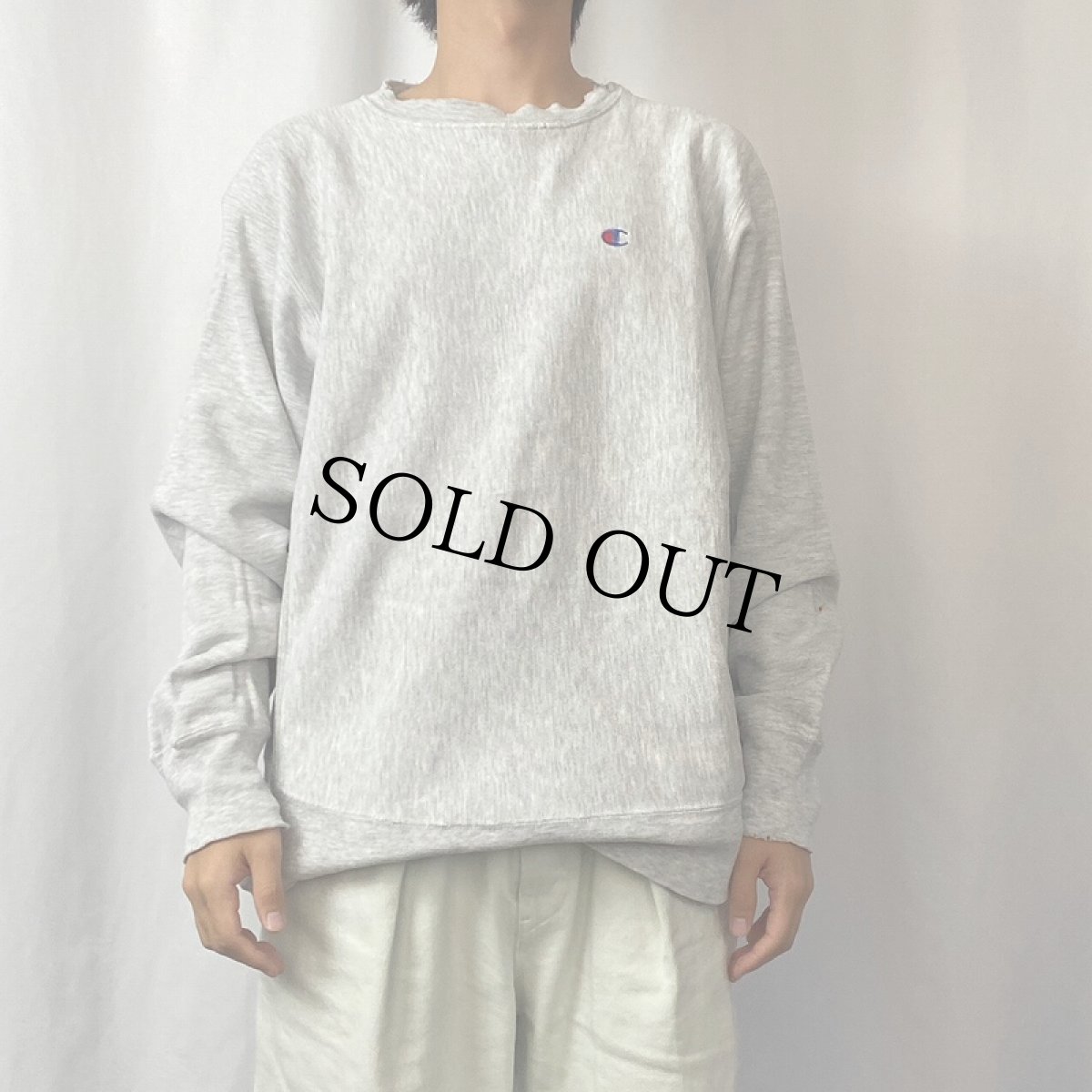 画像2: 80's Champion REVERSE WEAVE USA製 トリコタグ 目付き L (2)