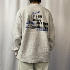 画像4: 90's Lee USA製 REVERE WEAVE TYPE "LAST CHANCE SALOON" プリントスウェット XL (4)