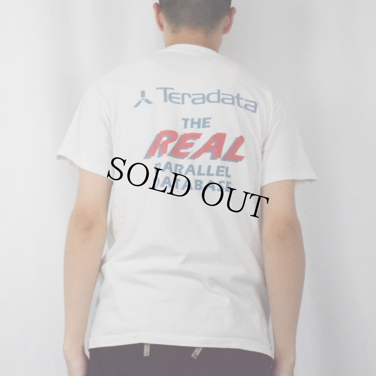 画像4: 90's Teradata USA製 "DON'T BE A WUSS !" コンピューター企業プリントTシャツ M (4)