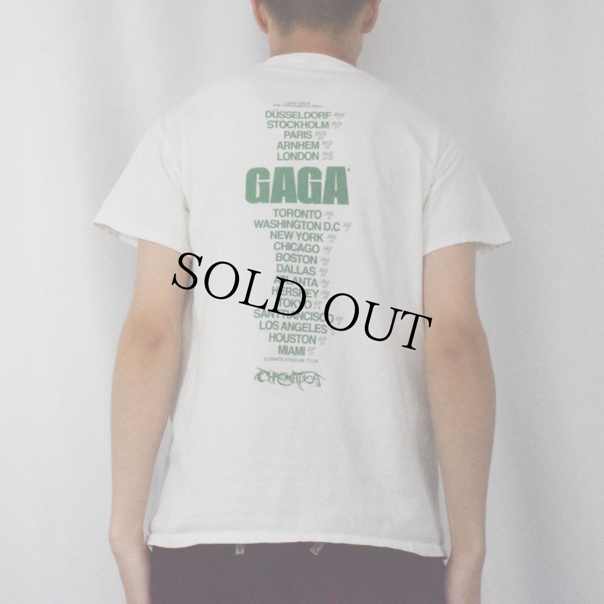 画像5: LADY GAGA "THE CHROMATICA BALL 2022" ミュージシャンツアーTシャツ S (5)