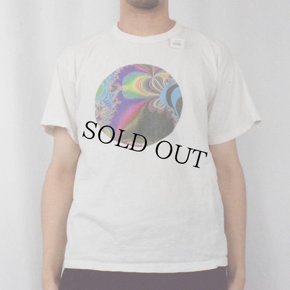 画像2: "CITIBANK" サイケプリントTシャツ L (2)