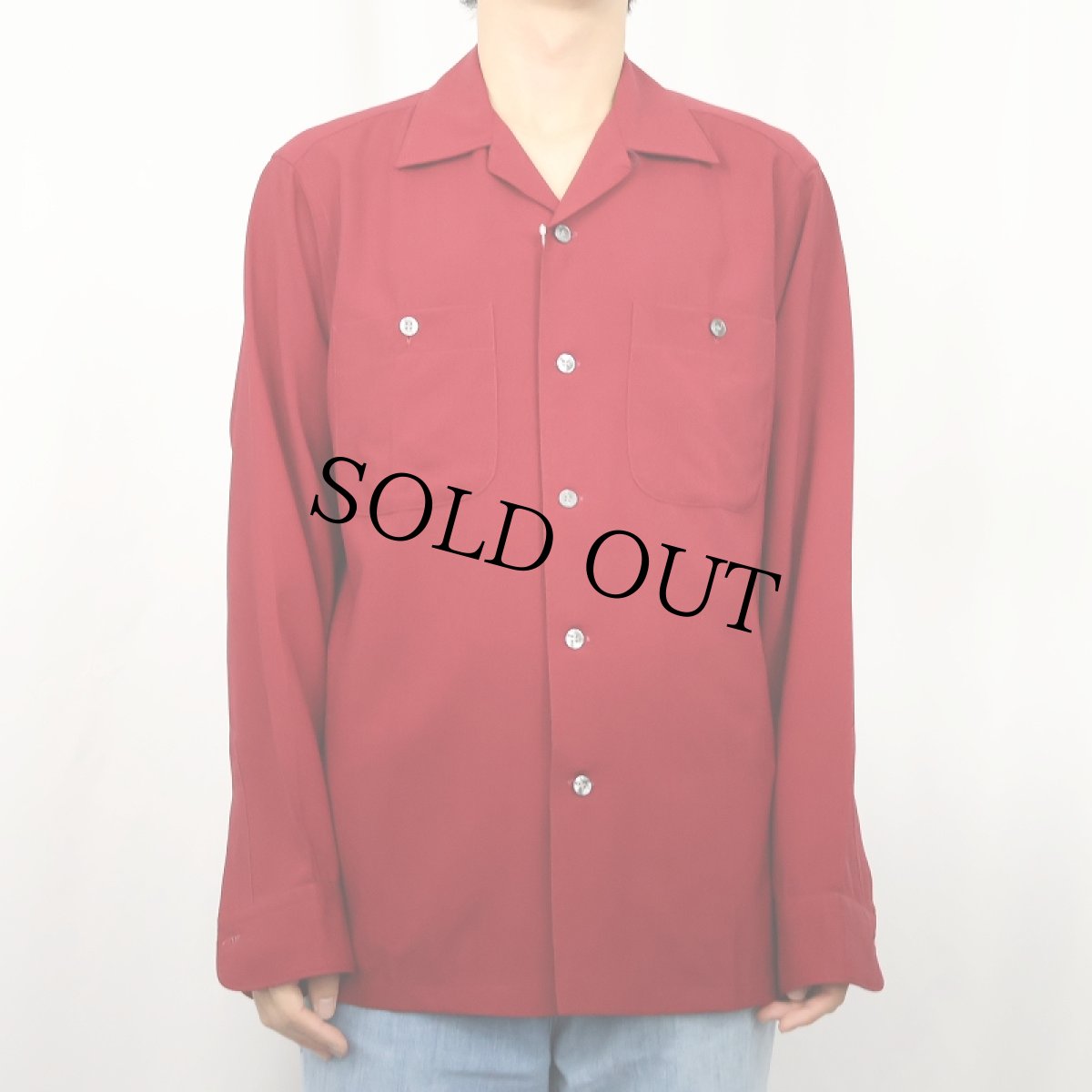 画像2: 60's PENDLETON ウールオープンカラーシャツ M (2)