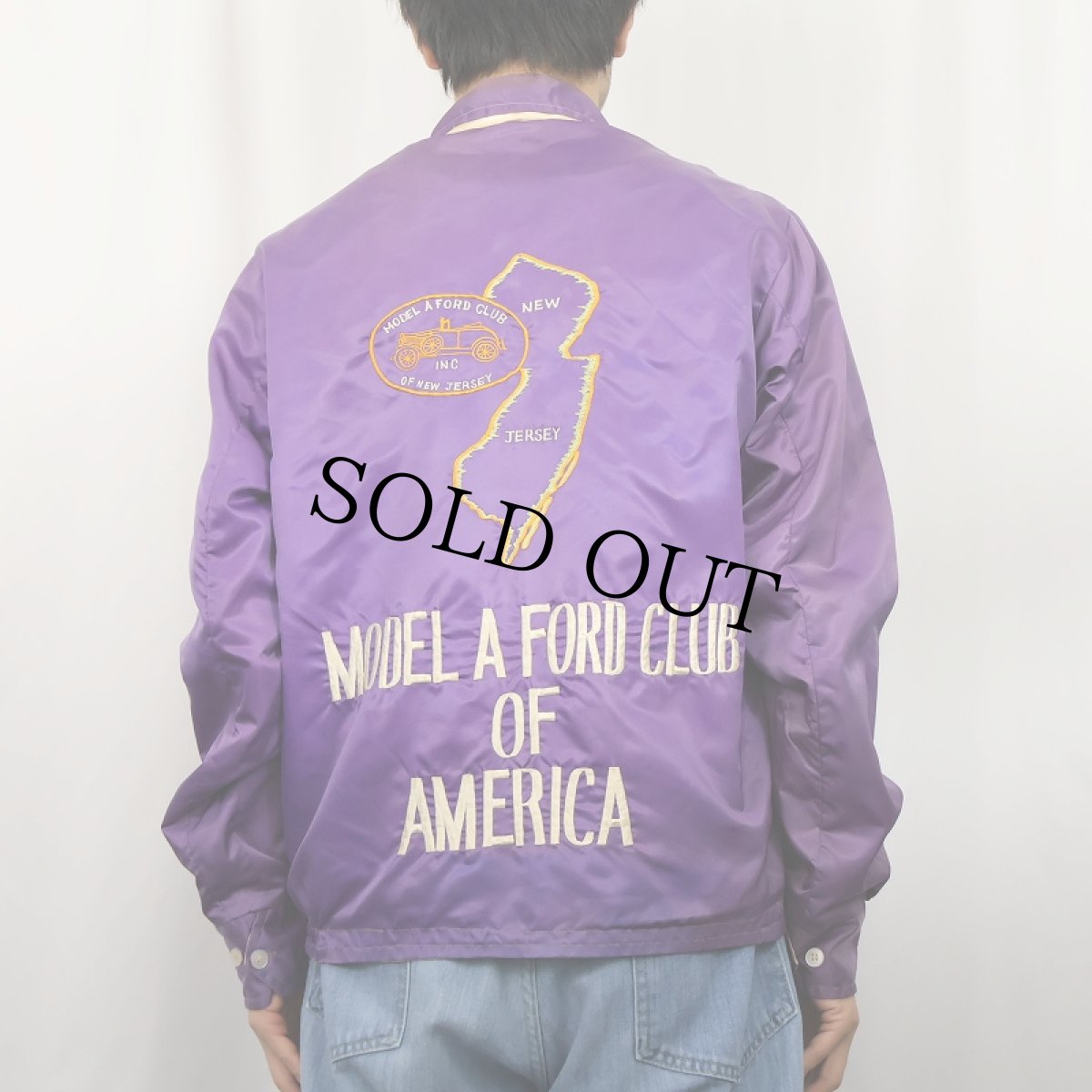 画像4: 80's "MODEL A FORD CLUB OF AMERICA" リバーシブル スーベニアジャケット  (4)