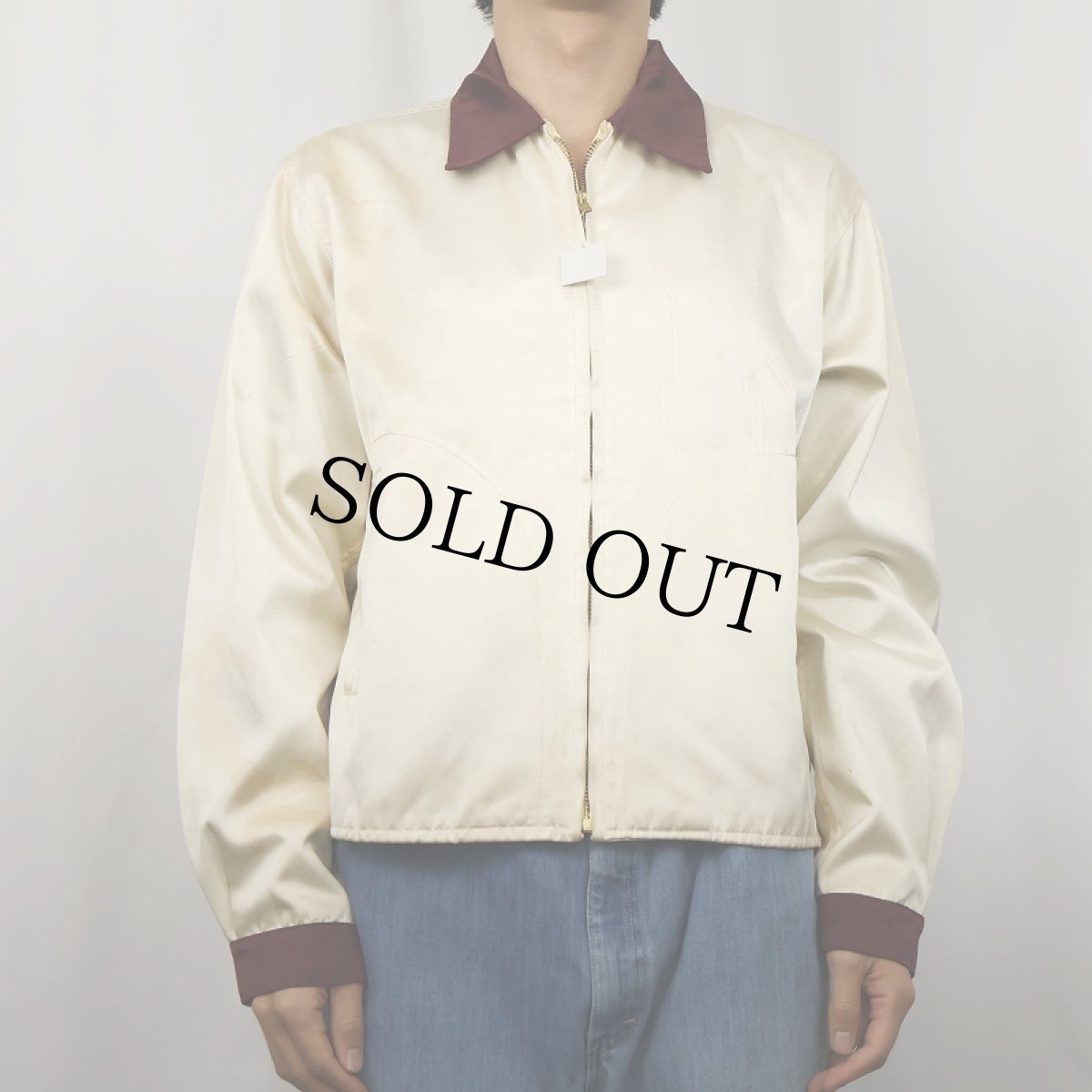 画像2: 50's Holt's Sporting Goods サテンジャケット SIZE40 (2)