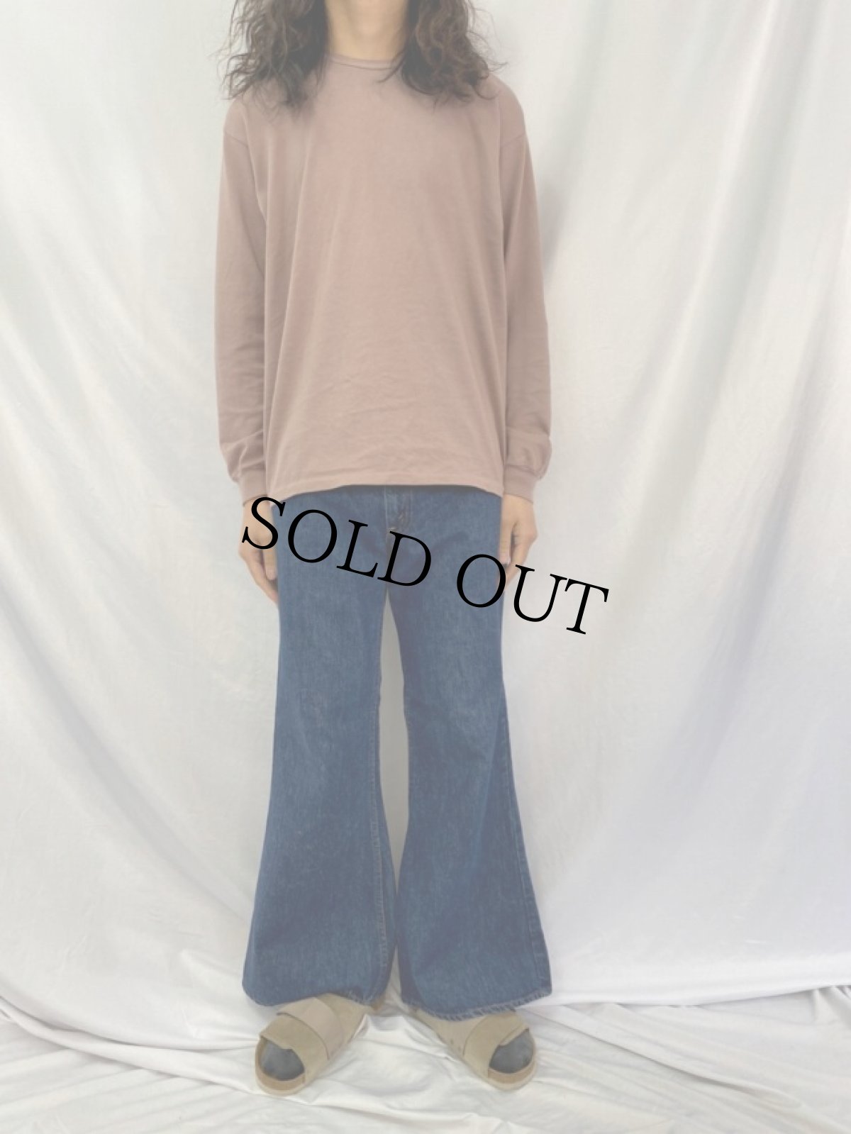 画像2: 70's Levi's 684 ブーツカットデニムパンツ W35 (2)