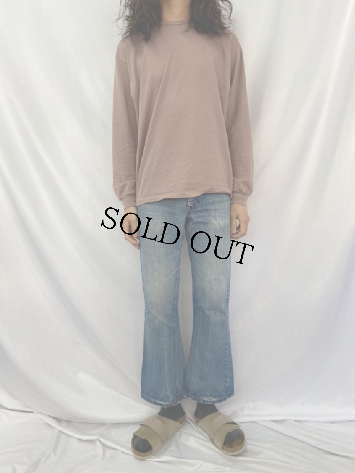 画像2: 70's Levi's 646 CANADA製 オレンジタブ ブーツカットデニムパンツ W30 (2)