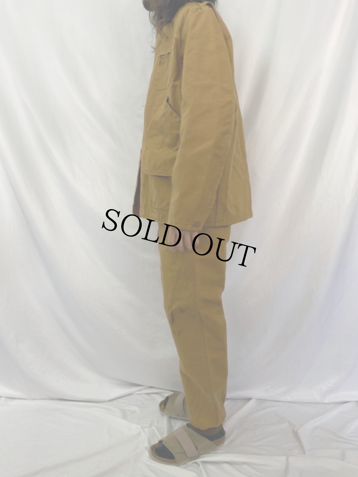 画像3: 70's L.L.Bean 筆記体タグ ダックハンティングジャケット&パンツ SETUP 40 (3)