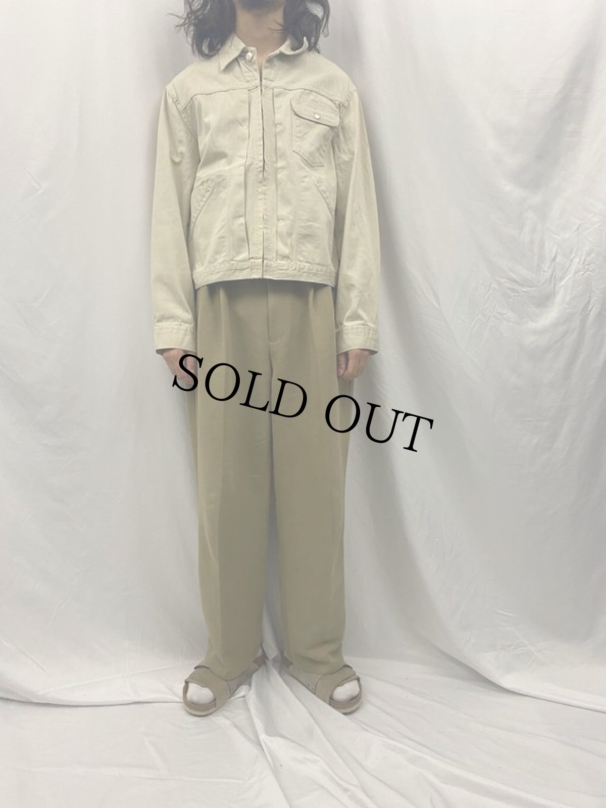 画像2: 60's Wrangler 33MJZ 縦ベル コットンサテンジャケット 44 (2)