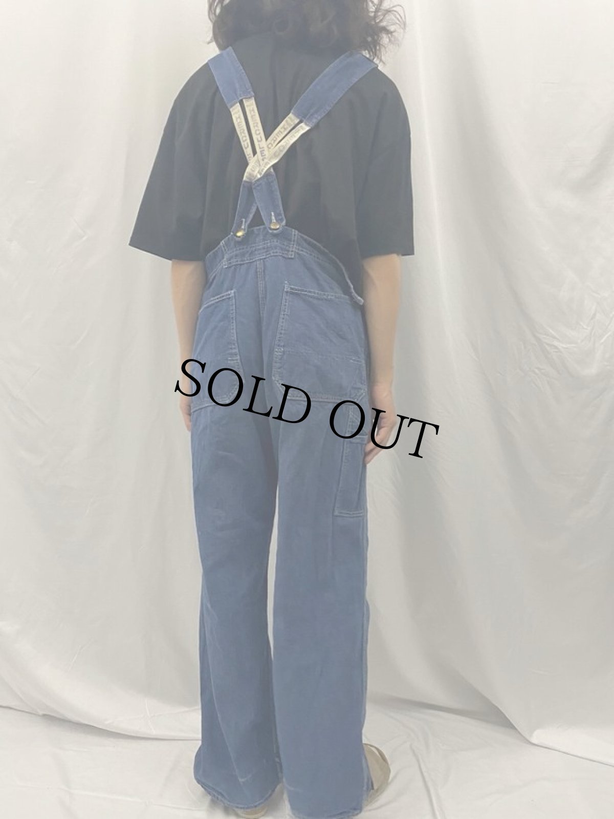 画像4: 60's HERCULES VAT DYED ローバック デニムオーバーオール (4)