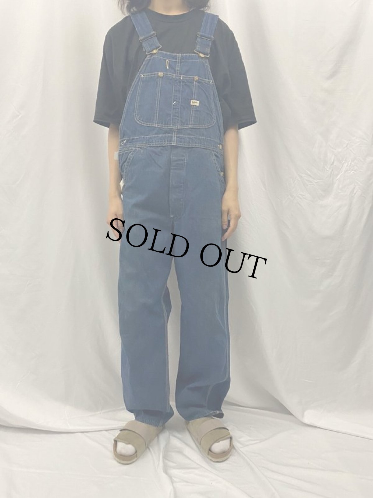 画像2: 70's Lee USA製 デニムオーバーオール (2)