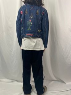 画像5: 80〜90's Levi's ハンド刺繍 デニムジャケット (5)