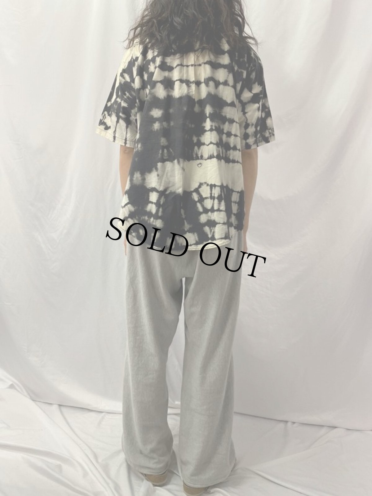 画像4: 90's VISION STREET WEAR USA製 タイダイ染め コットンシャツ M (4)