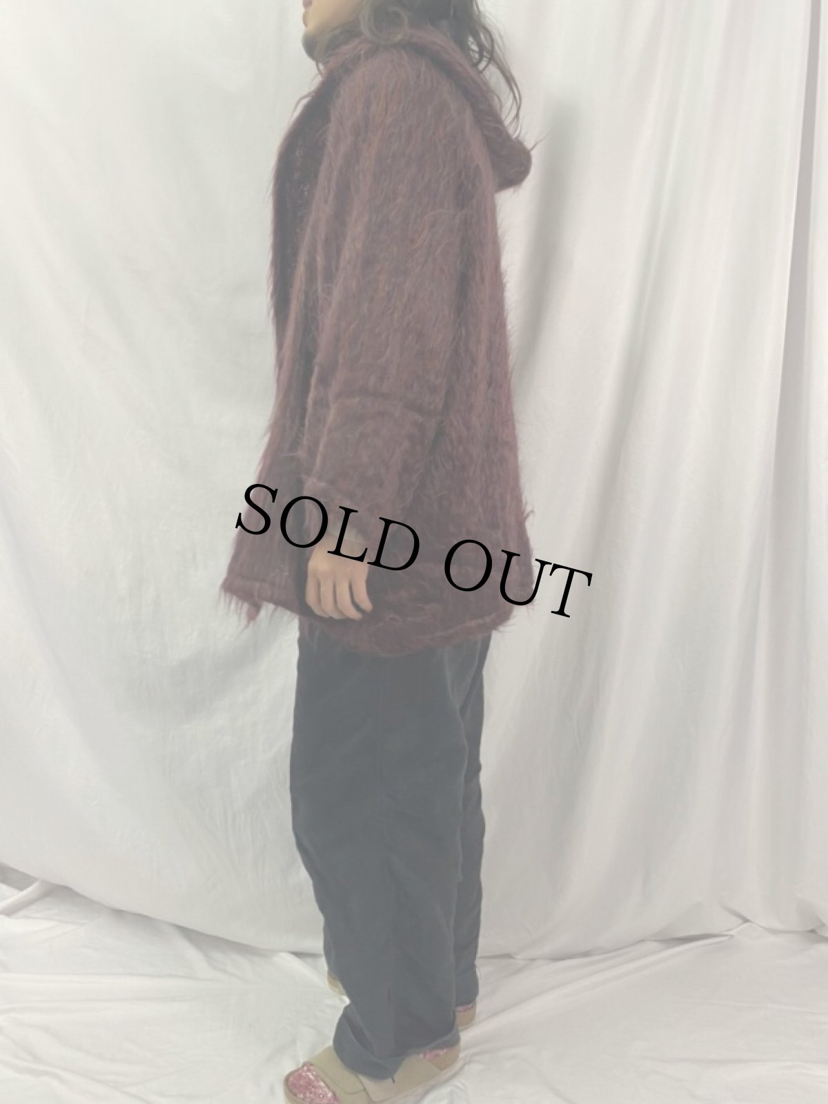 画像3: Mary Flaherty シャギーニットパーカー (3)