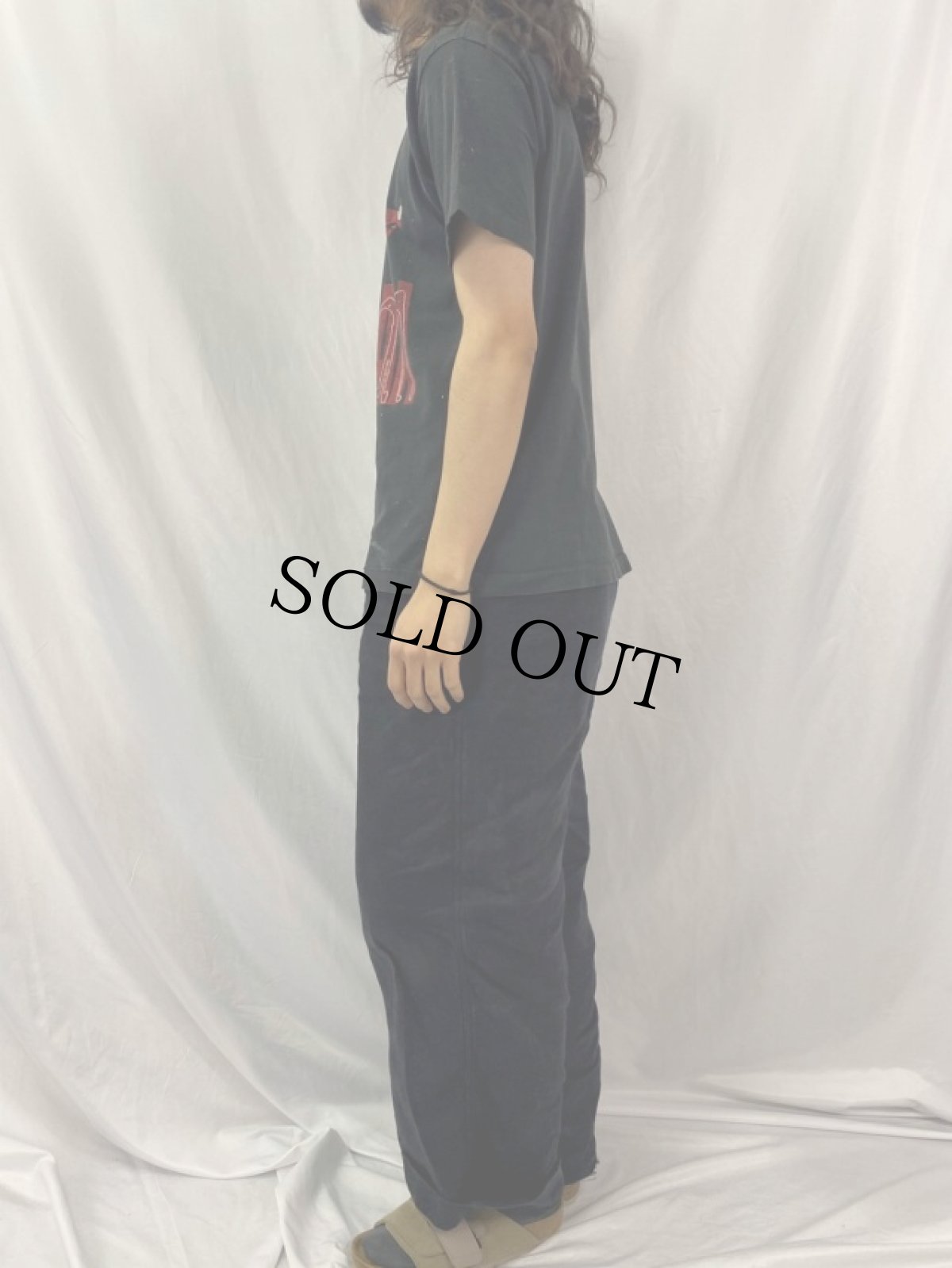 画像3: 90's Dennis Rodman USA製 NBAプレイヤーイラストTシャツ L (3)