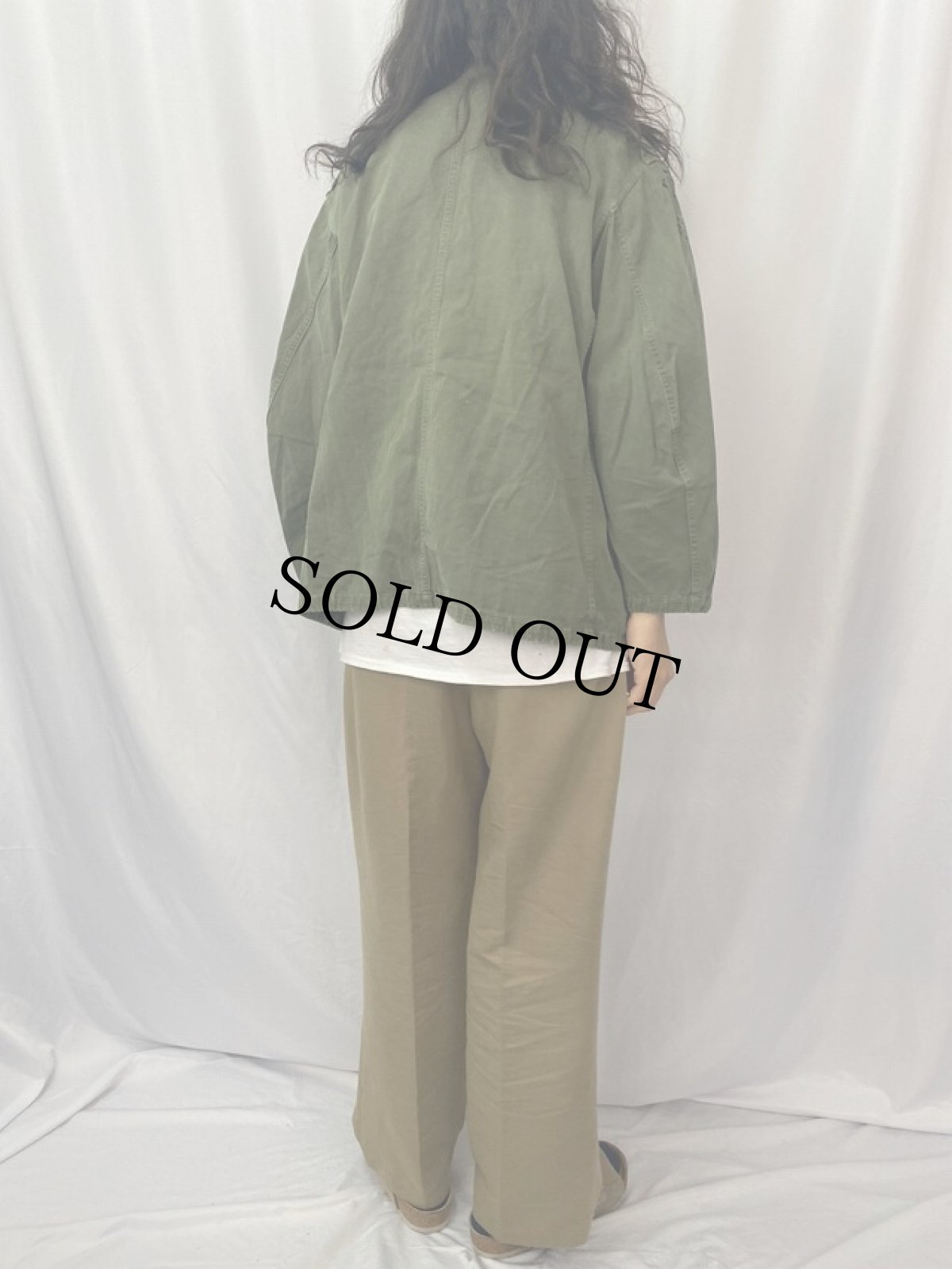 画像4: 60's フランス軍 HBT パラシュートジャケット 2ndTYPE (4)