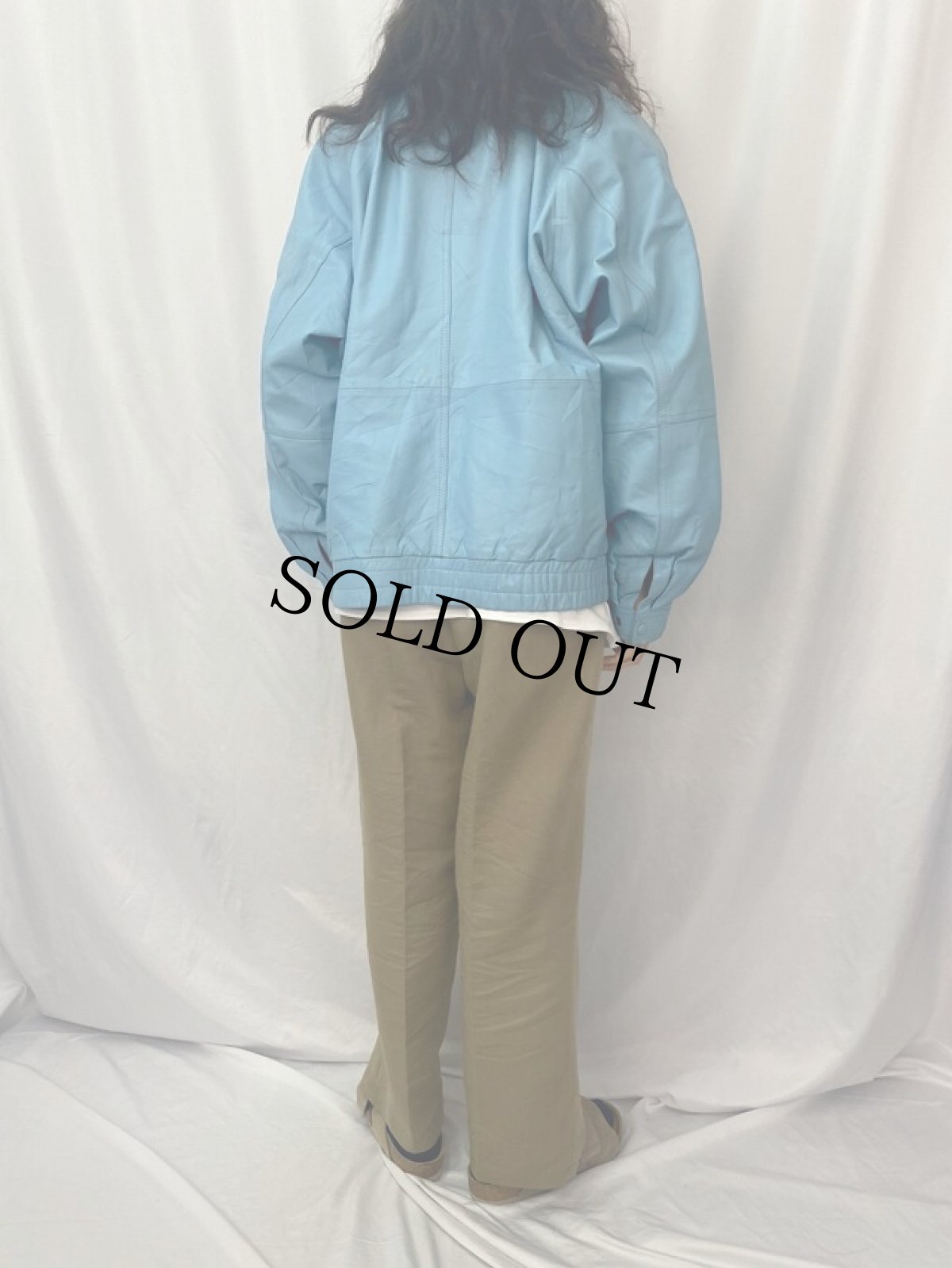 画像4: 80〜90's SANZZINI レザージャケット 2XL (4)