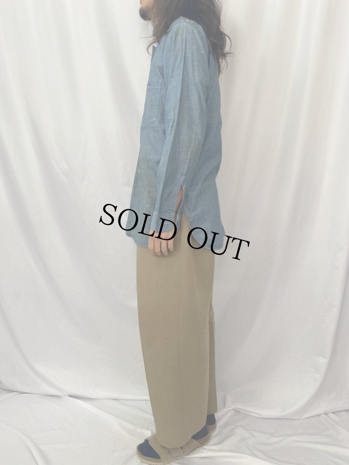 画像3: 40's U.S.NAVY シャンブレーシャツ (3)