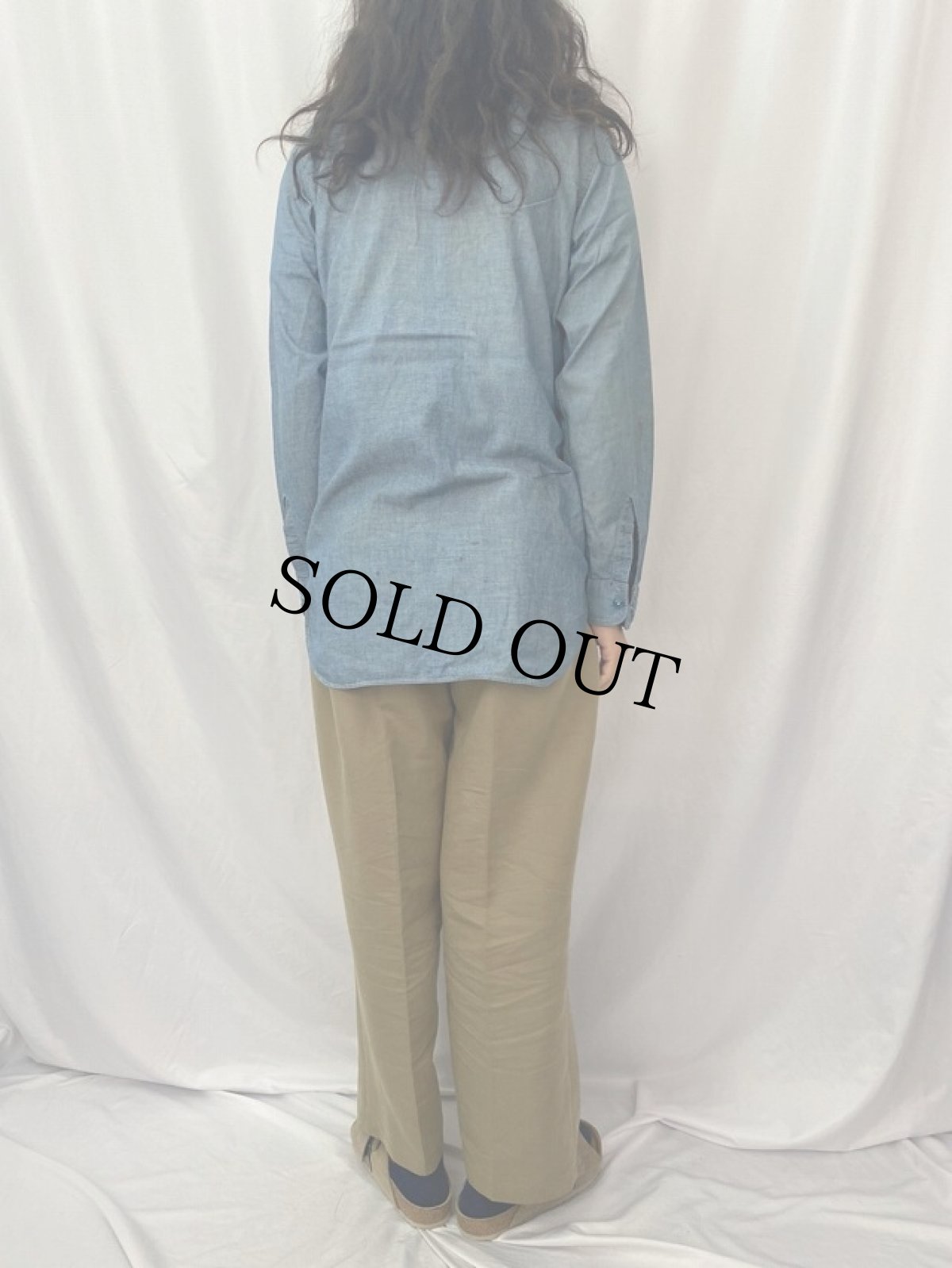 画像4: 40's U.S.NAVY シャンブレーシャツ (4)