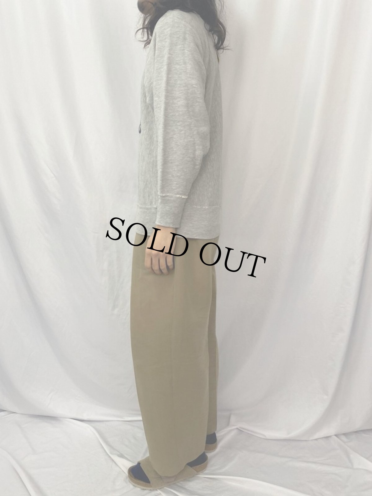 画像3: 70's Champion REVERSE WEAVE USA製 単色タグ "NAVY WRESTLING" レーヨン混スウェット L (3)