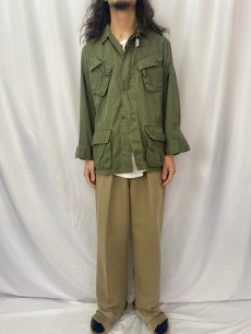 画像2: 60's U.S.ARMY ジャングルファティーグジャケット 2nd SMALL REGULAR (2)