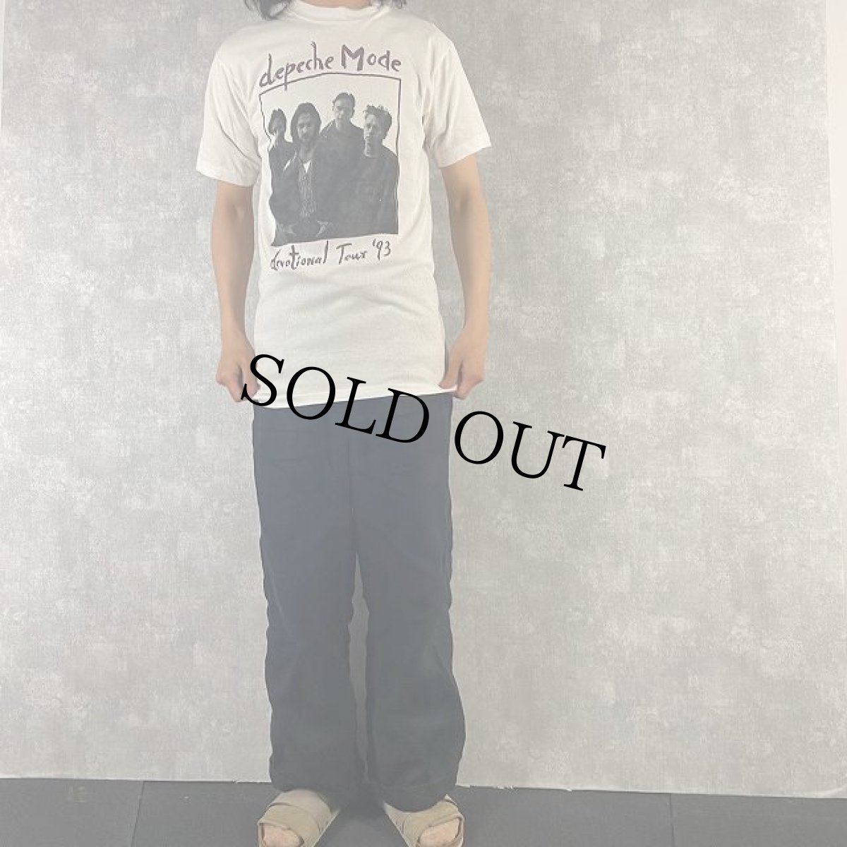 画像3: 1993 Depeche Mode "devotional tour" ロックバンドツアーTシャツ (3)
