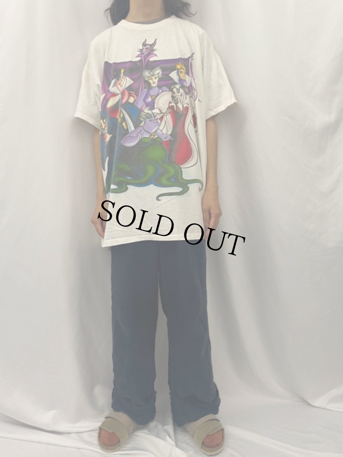 画像3: 90's Disney villains USA製 "TIME FOR SOMEBEAUTY SLEEP!" キャラクターTシャツ ONESIZE (3)