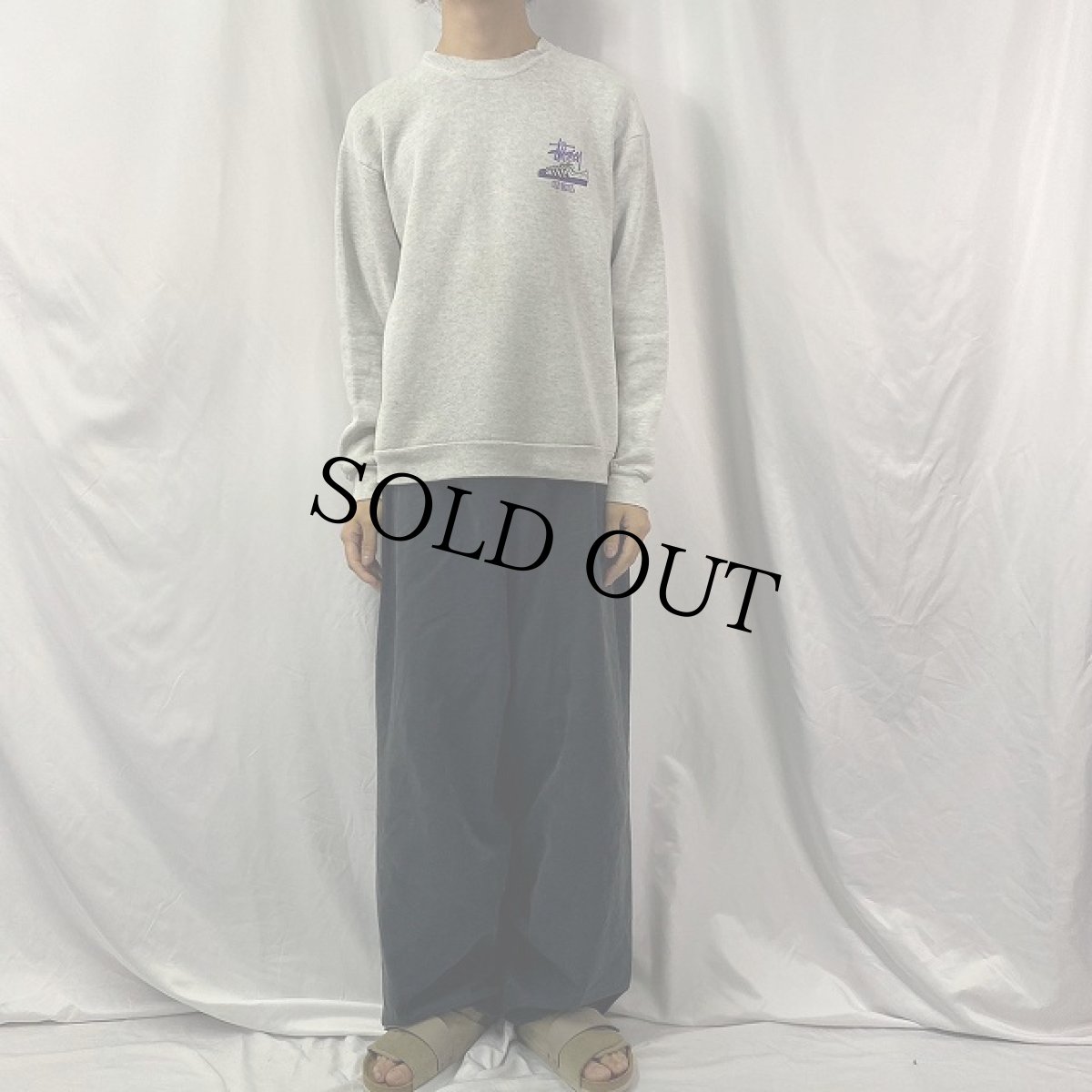 画像2: 90's STUSSY ブート "OLD SKOOL FLAVOR" プリントスウェット (2)