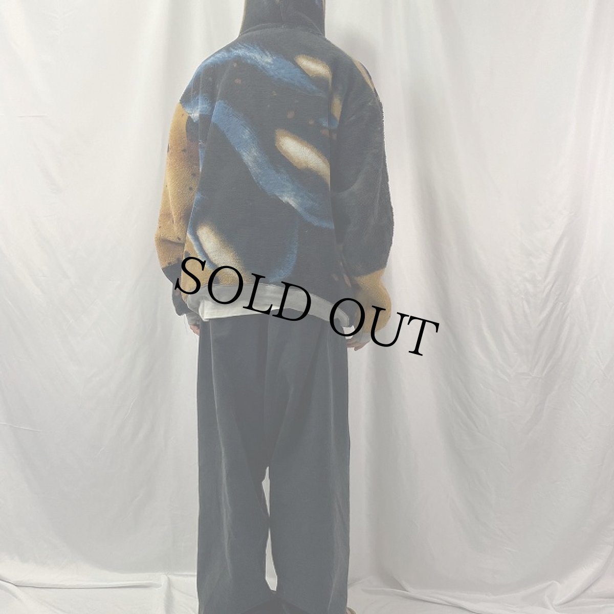 画像4: トラ柄 フリースフーディ (4)