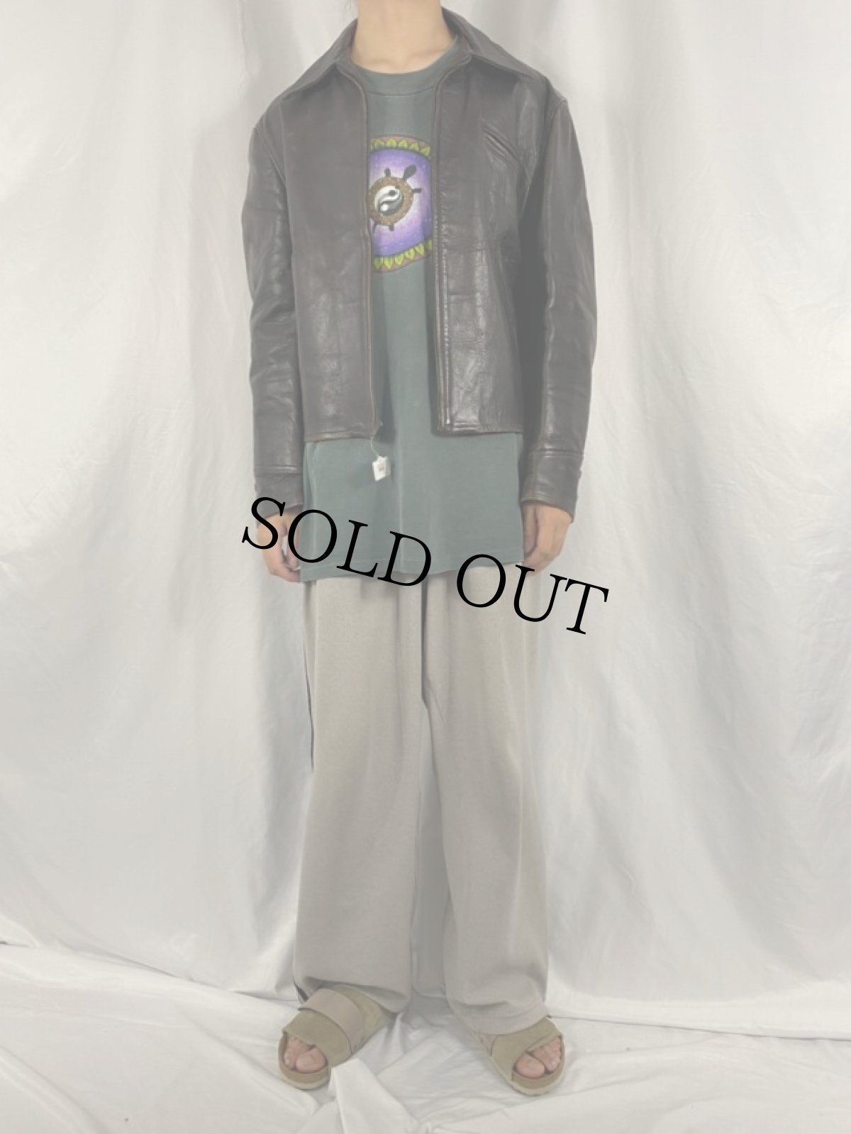 画像2: 40's〜50's HORSE HIDE スポーツジャケット (2)