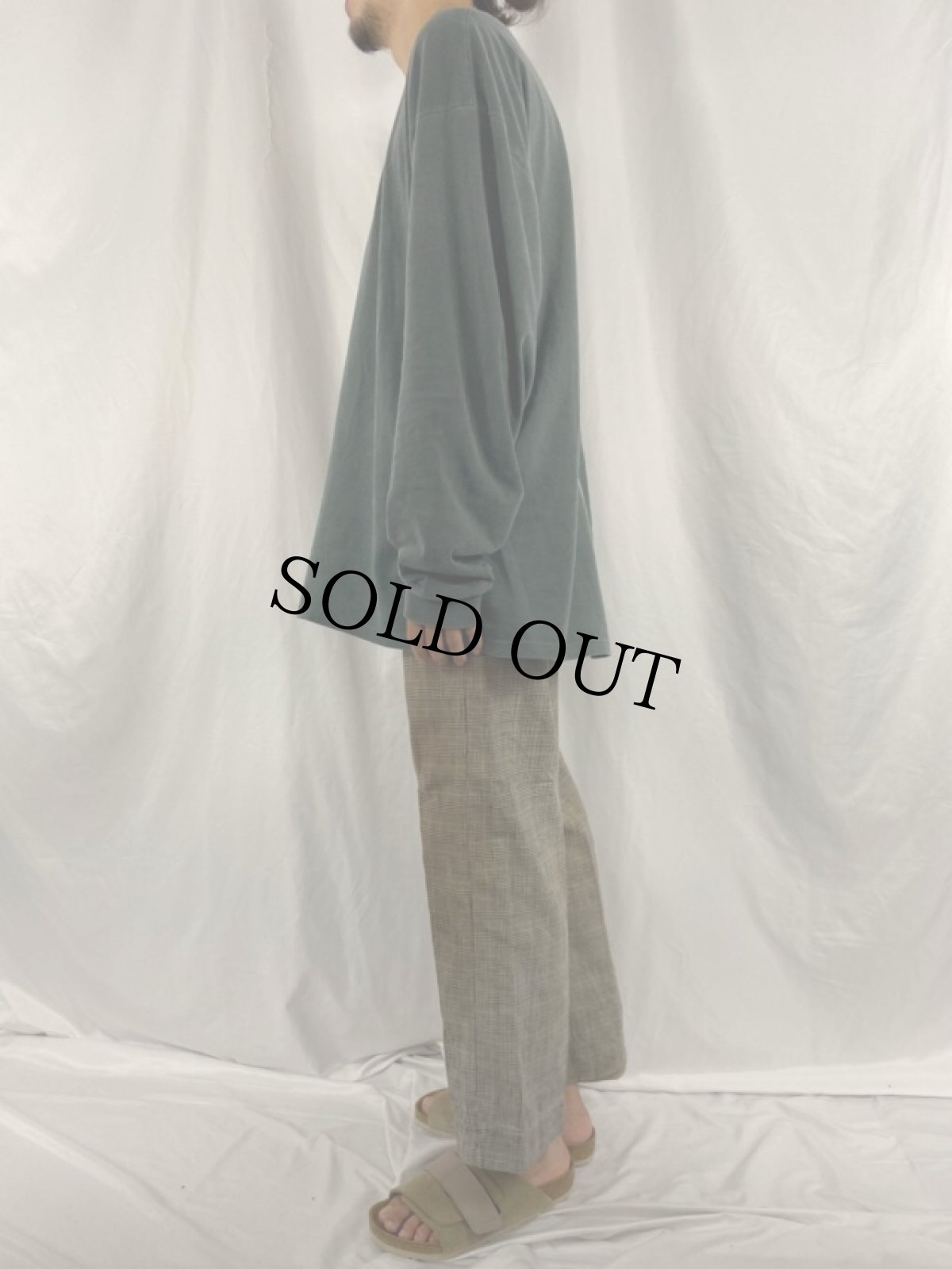 画像3: 30's グレンチェック柄 コットンスラックス W28 (3)