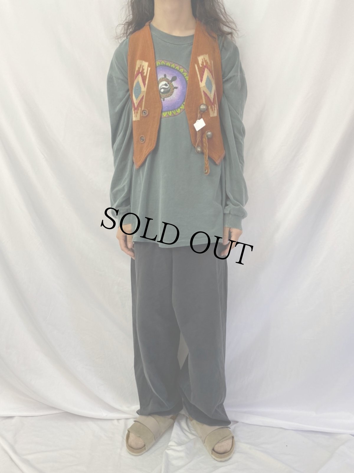 画像2: レザー切り替え チマヨベスト (2)