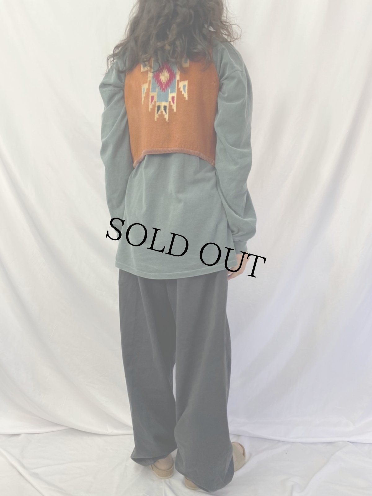 画像4: レザー切り替え チマヨベスト (4)