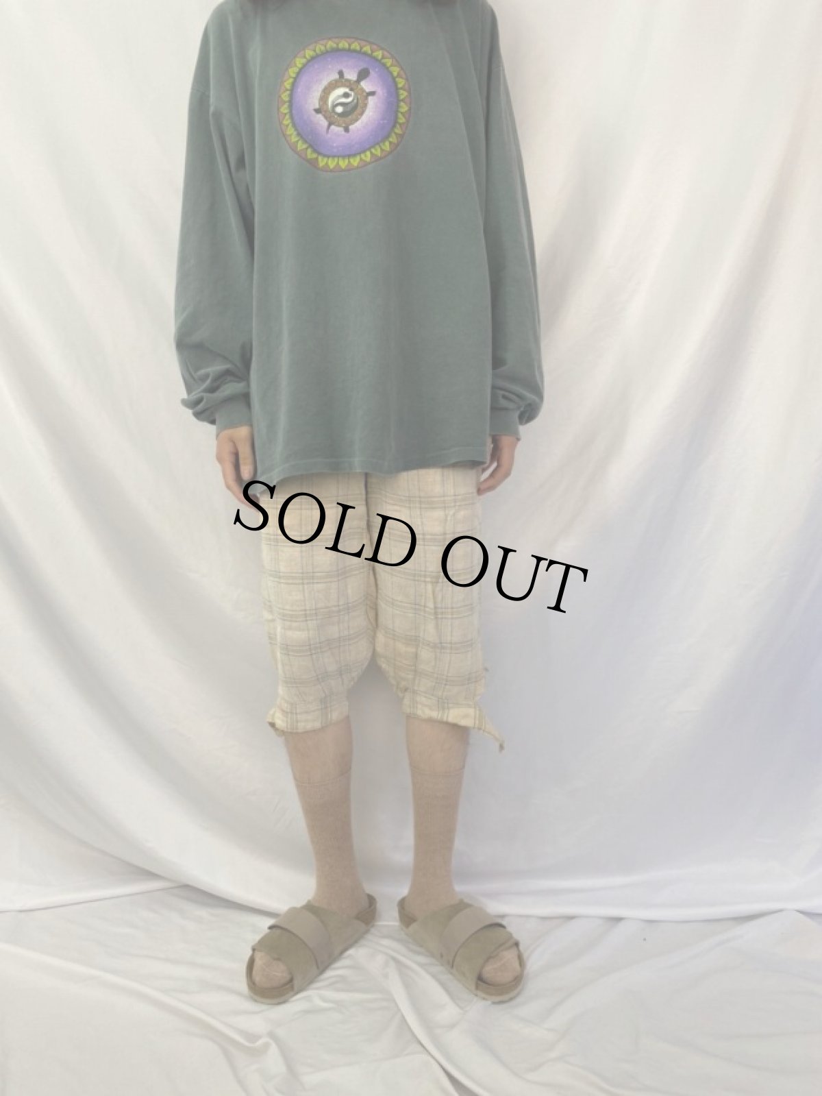 画像2: 20〜30's チェック柄 ニッカポッカ W30 (2)