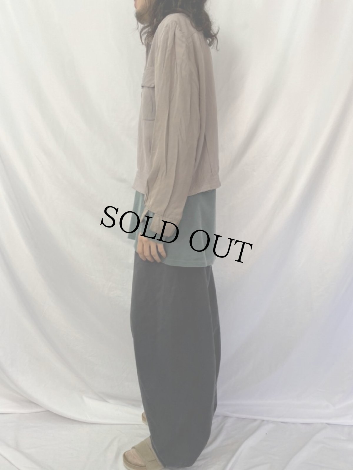 画像3: 50〜60's Milium レーヨンギャバジンジャケット (3)