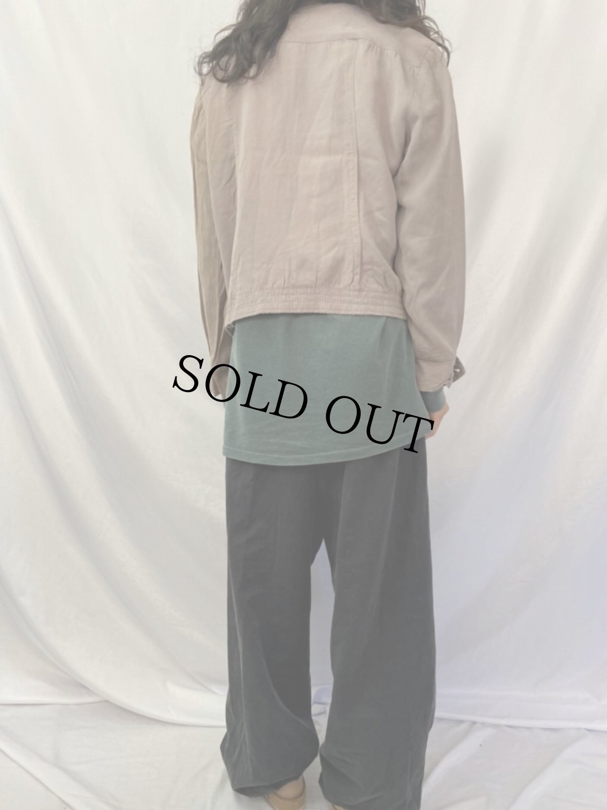 画像4: 50〜60's Milium レーヨンギャバジンジャケット (4)