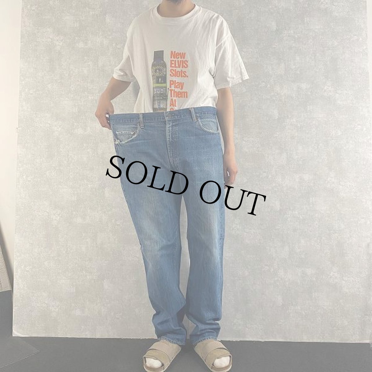 画像2: 70's LEVI'S 505 BIGE デニムパンツ W42 (2)